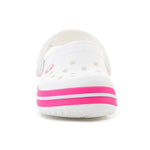 Crocs Crocband Kids Clog T White/Pink Crush 207005-6wu