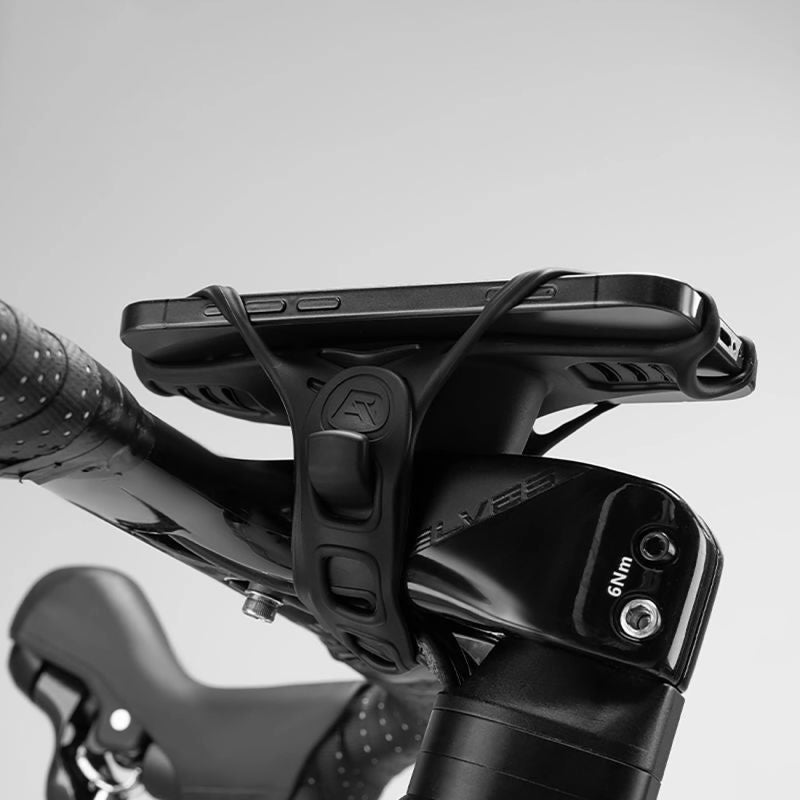 Rockbros Silicone Bike Phone Holder 4-7" - Black fekete telefontartó 304004-211839