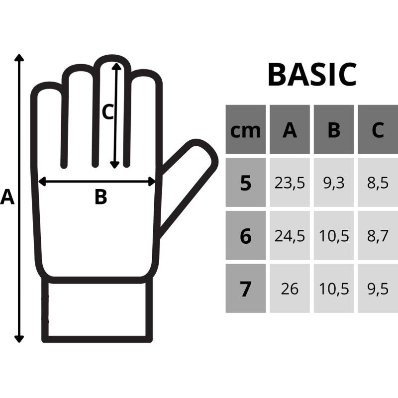 Enero Basic Goalkeeper Gloves Size fekete kesztyű