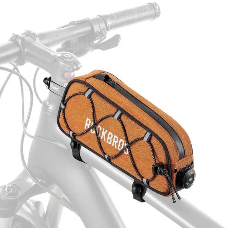 Rockbros 30120045004 ROAD TO SKY bicycle for the top frame tube, waterproof, 0.7L - orange pomarańczowy táska