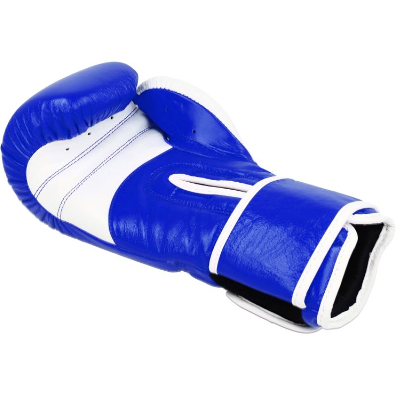 MASTERS FIGHT EQUIPMENT MASTERS RBT-PERFECT-GRIP Leather Boxing Gloves 12 oz biało - czarne kesztyű 01587-12-0105