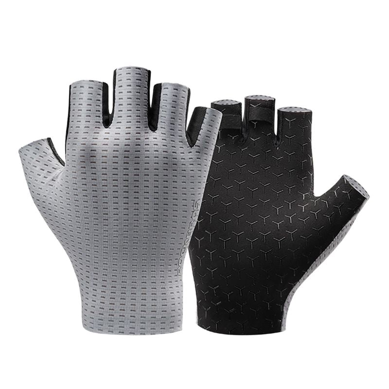 Rockbros Breathable Short Finger Cycling Gloves, Size: XL - Gray szary \ xl kesztyű