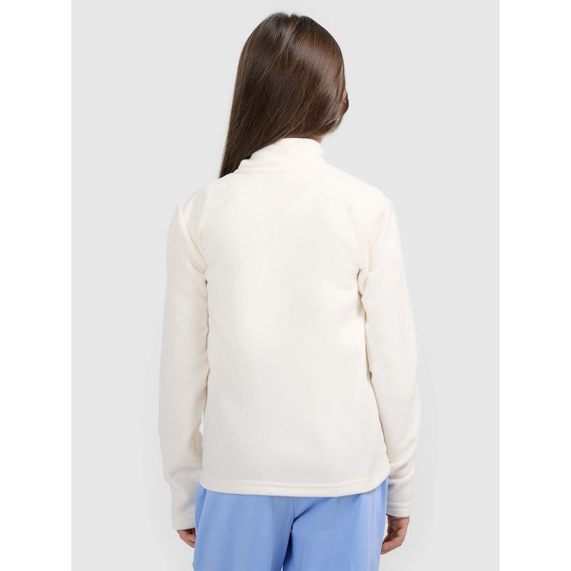 Regular fleece without hood for girls 4F 4FJRSS26TFLEF507-11S kapucnis pulóver