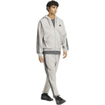 Adidas Men's Essentials 3-Stripes Fleece Tapered Cuffed szürke nadrág KY4127