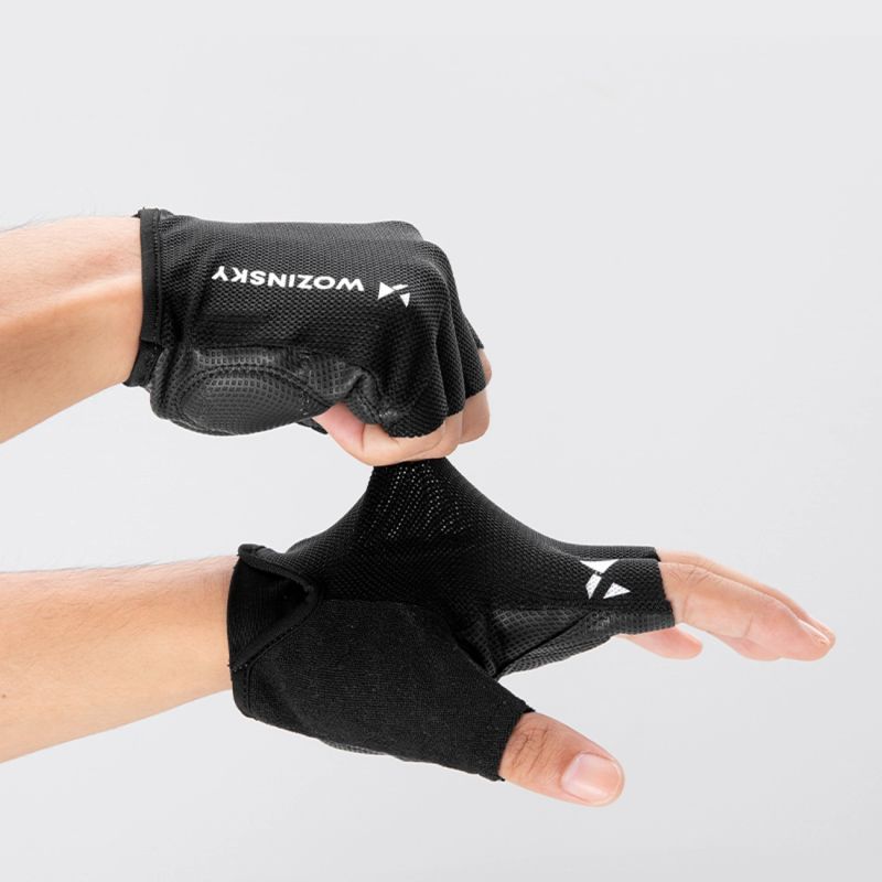 Wozinsky WRR-01M cycling gloves size - black fekete kesztyű -198889
