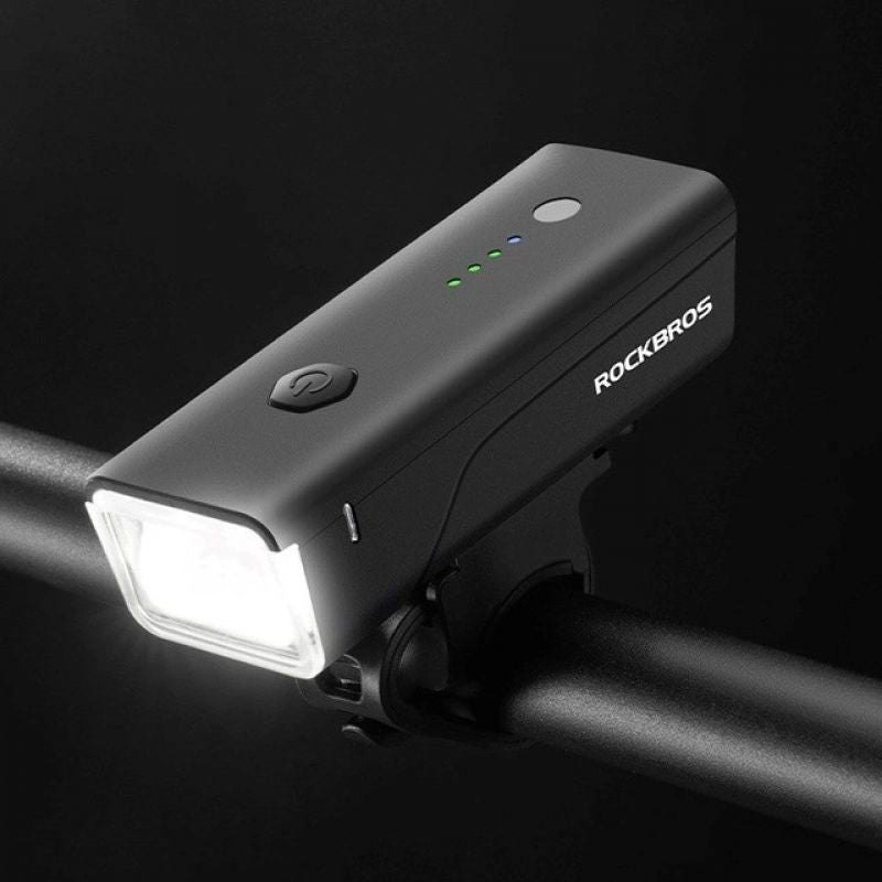 Rockbros 24510003001 Front Bike Light 260 lm + USB-C - USB-A Cable - fekete lights, tourist equipment