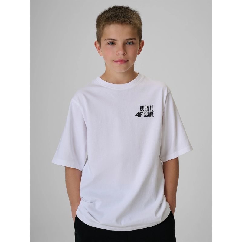 4F Boy's loose T-shirt with print 158/164 ruházat 4FJRSS26TTSHM4277-10S