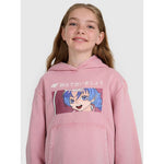 Girls' sweatshirt with hood, open, 4F 4FJRAW25TSWSF2294-54S kapucnis pulóver