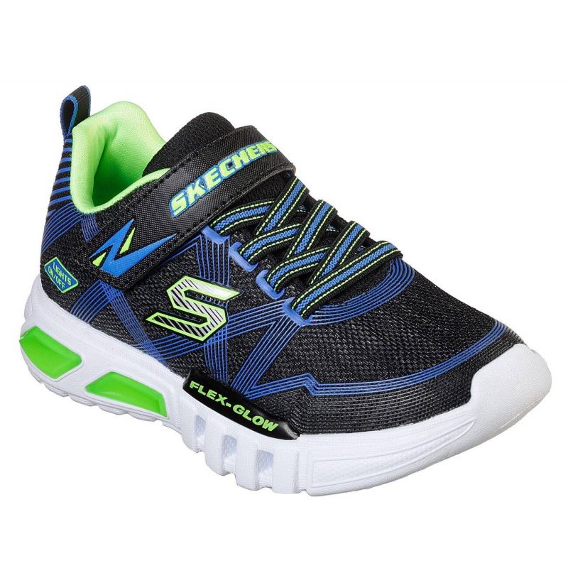 Skechers FLEX-GLOW Navy Blue Kids' Sports Shoes (90542L-BBLM) Cipő
