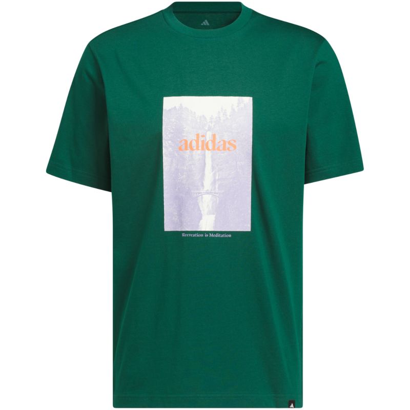 Adidas Waterfall Graphic Men's T-Shirt zöld ruházat KS2173
