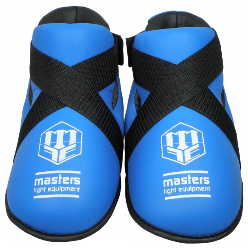 MASTERS FIGHT EQUIPMENT OSPU-1W KIDS Foot Protectors (WAKO APPROVED) (PRICE CHANGE) fekete védőfelszerelés 030611-2XS