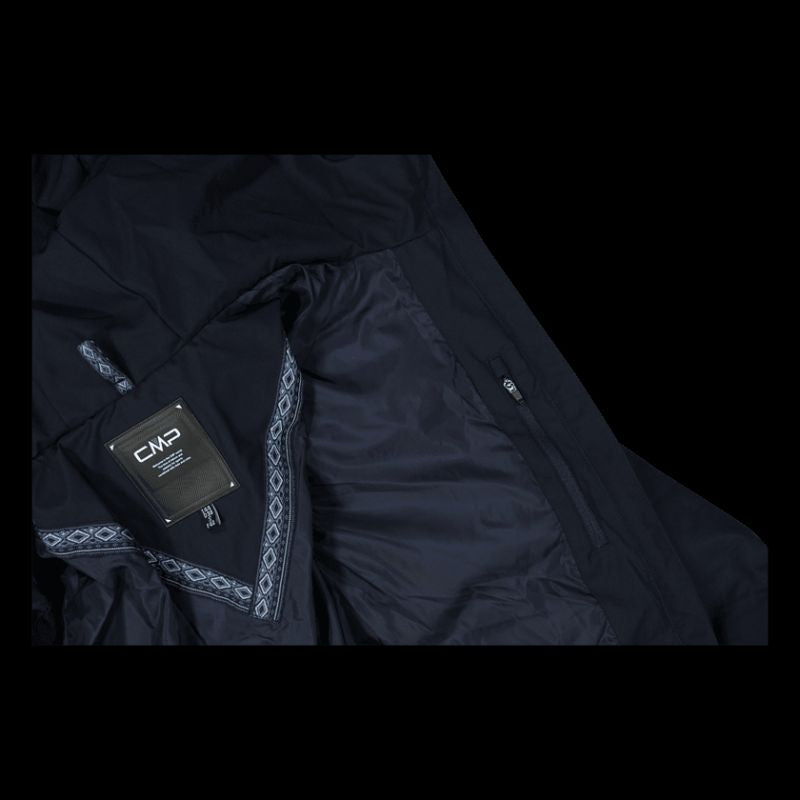 CMP women's winter coat with hood, waterproof, insulated, ( ) fekete dzseki