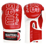 MASTERS FIGHT EQUIPMENT MASTERS RPU-KM-1 Boxing Gloves 10 oz niebiesko - białe kesztyű 01433-1002