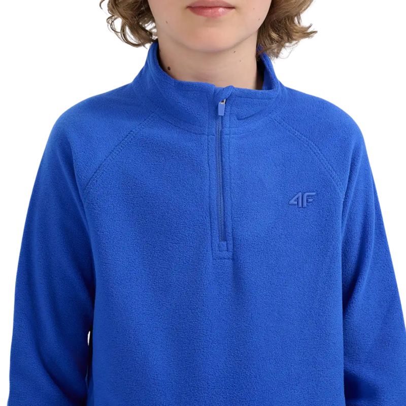 4f Boy's fleece sweatshirt M058 cobalt 4FJWAW25UFLEM058 36S General