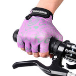 Meteor Flower Jr Cycling Gloves lila gyerek kesztyű 23374
