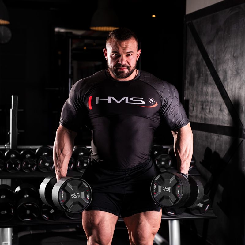 HMS HPC 42.5 KG POLYURETHANE Dumbbell CPU súlyzó 17-66-206