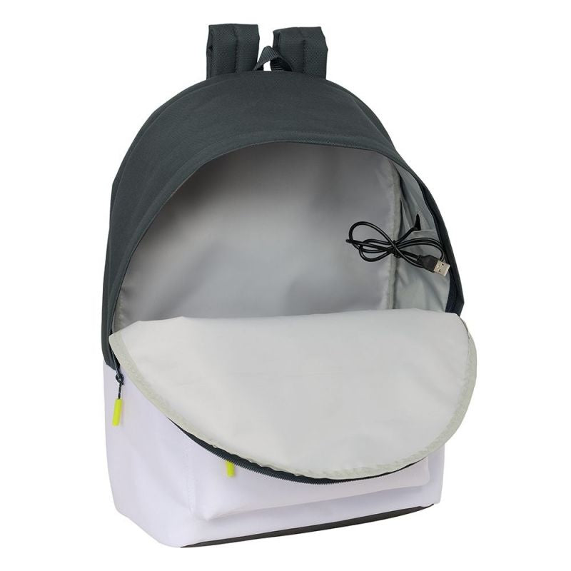 Inny Real Madrid sports with USB and laptop compartment double 612554820 Hátizsák