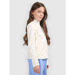 Regular fleece without hood for girls 4F 4FJRSS26TFLEF507-11S kapucnis pulóver