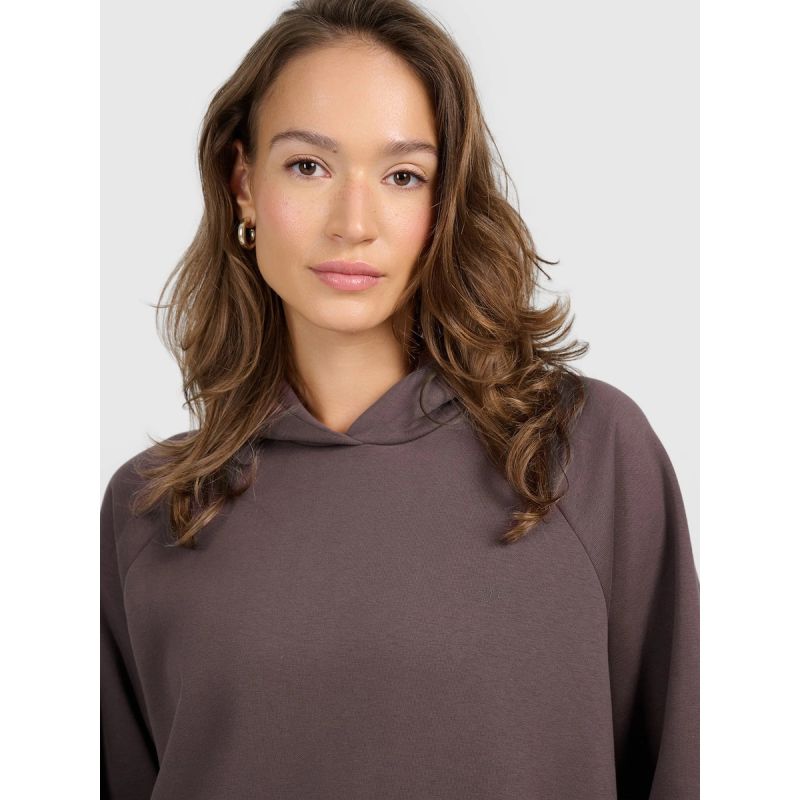 Women's sweatshirt with hood, open, 4F