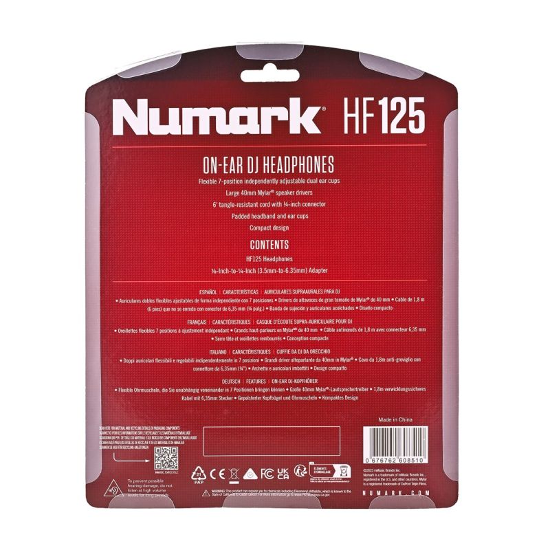 Numark - DJ Headphones HF125