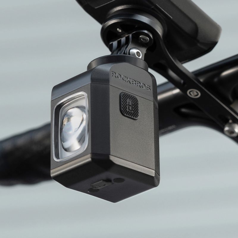 Rockbros M8 front bike light with remote control 10m rechargeable 4000 mAh - black