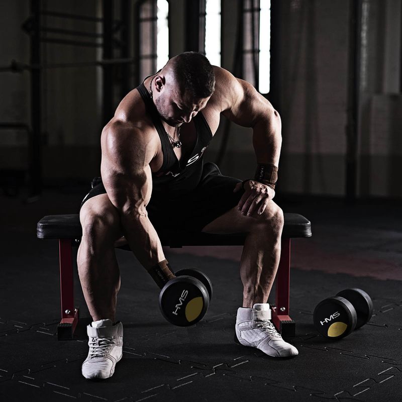 HMS Rubber-coated dumbbell 22.5kg HG PRO súlyzó 17-66-160