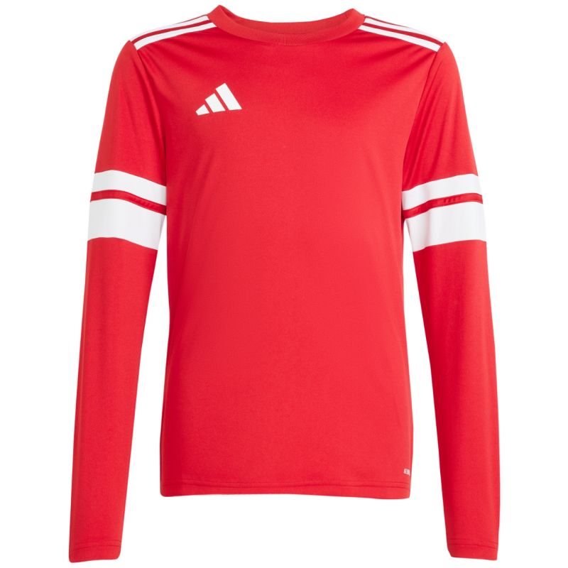 adidas Squadra 25 Long Sleeve Jersey for Kids Red and White JJ0041 General