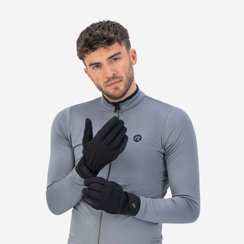 Rogelli CORE II winter gloves black fekete kesztyű