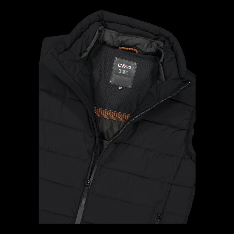CMP men's insulated vest, winter sports vest, black ( ) fekete vests