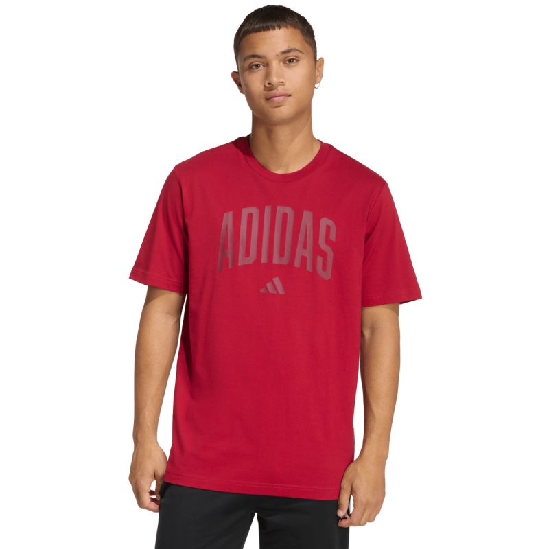 Adidas Collegiate Lineage Men's T-Shirt Red piros póló