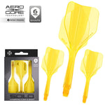 Shaft + Harrows Solo feather - yellow short papucs