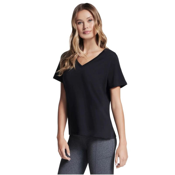 Skechers Pima V-Neck Tee TP130-BLK Black M General