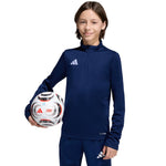 adidas Entrada 26 Training Top Navy Blue JZ6638 Kids Sweatshirt 104cm pulóver