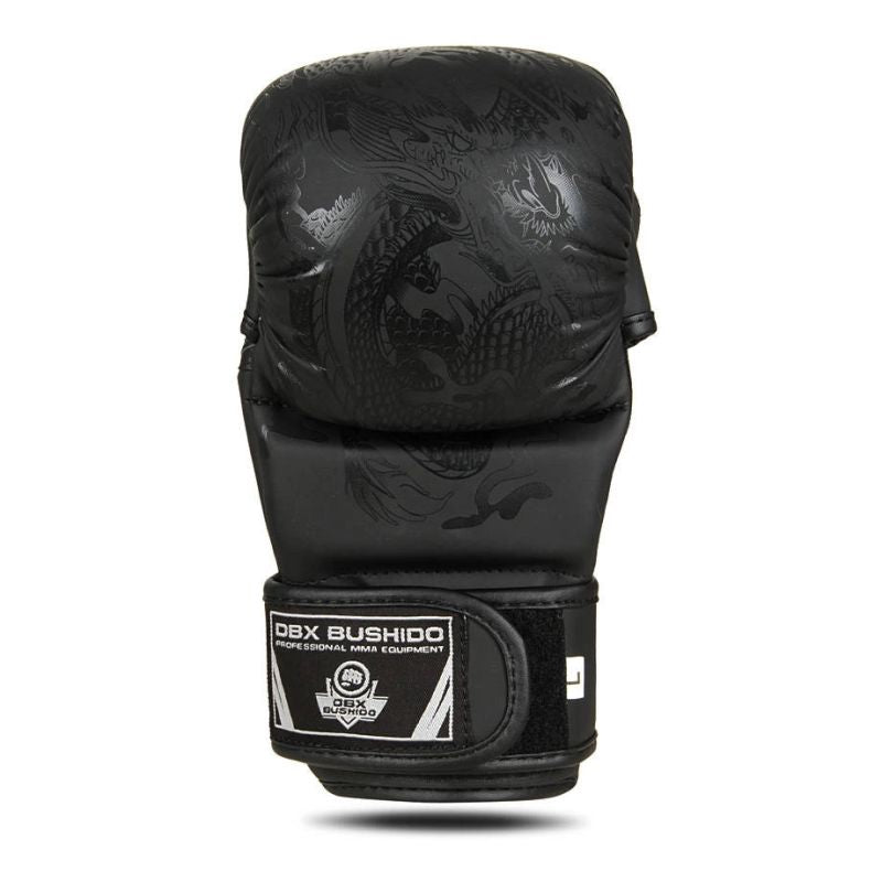 DBX Bushido MMA Sparring Gloves - Black Dragon - Valor Series fekete kesztyű