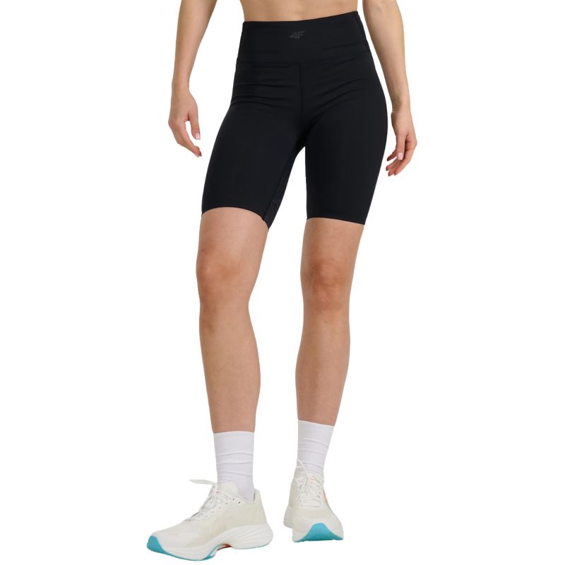 4f Women's short leggings FNK F048 deep black 4FWAW25TFSTF048 20S Ruházat