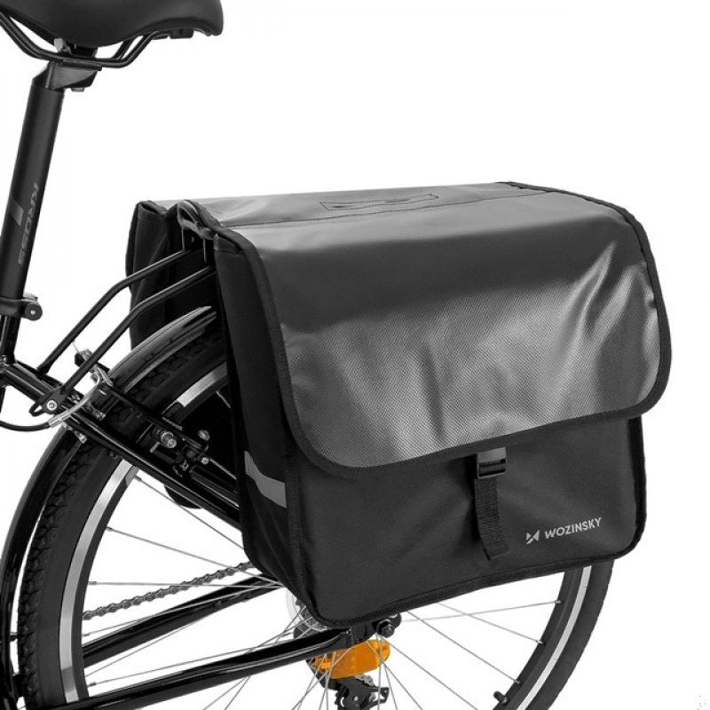 Wozinsky Double Bicycle Pannier for Rack, 28 L, ( ) fekete táska WBB34BK