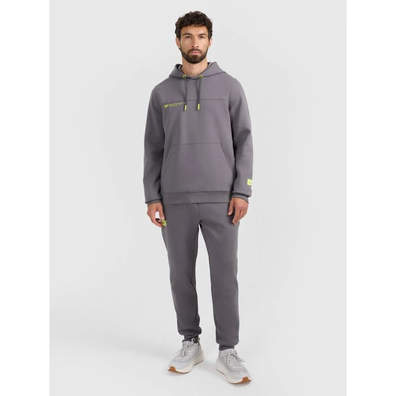 4f Men's sweatshirt with hood, open, 4FRAW25TSWSM2458-23S General