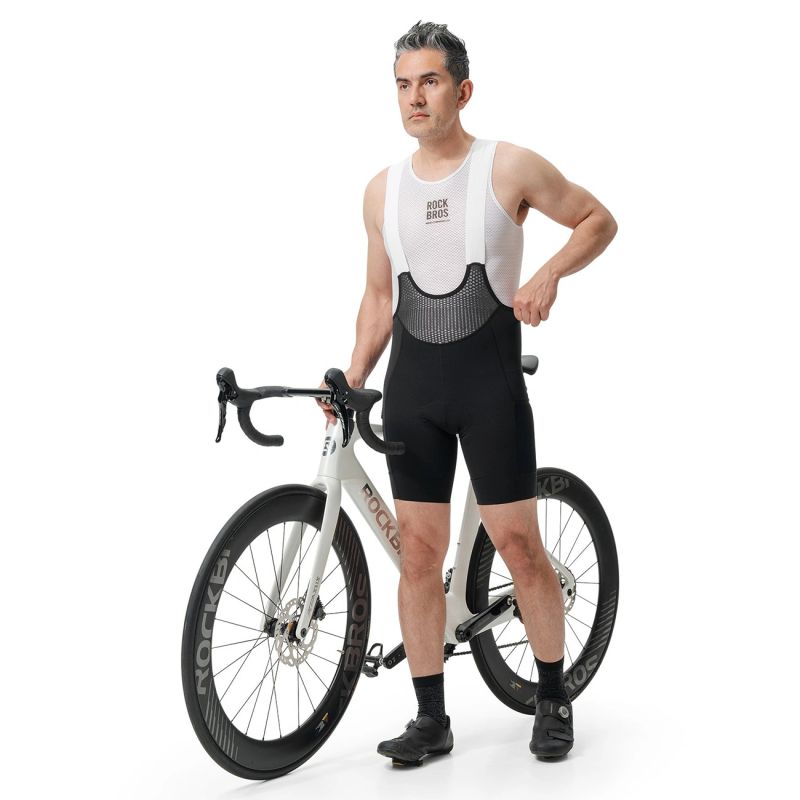 Rockbros ROAD TO SKY Men's Cycling with Pad Size S - Black s \ czarny short