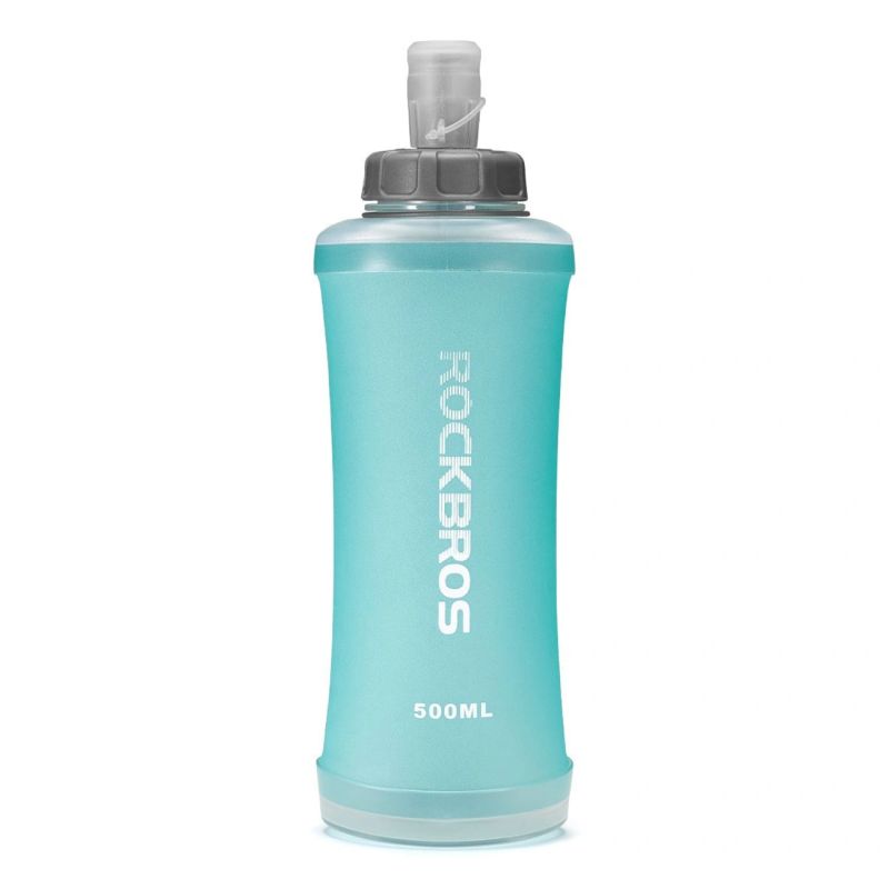 Rockbros 350017002 soft flask running water bottle 500 ml - light blue jasnoniebieski training equipment