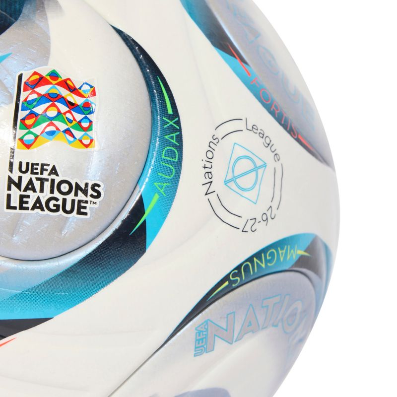 Adidas UEFA Nations League 26/27 Pro White, Blue, Orange narancssárga futball labda KE7539