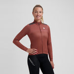 Rogelli women's long-sleeved MONO T-shirt, brown barna póló