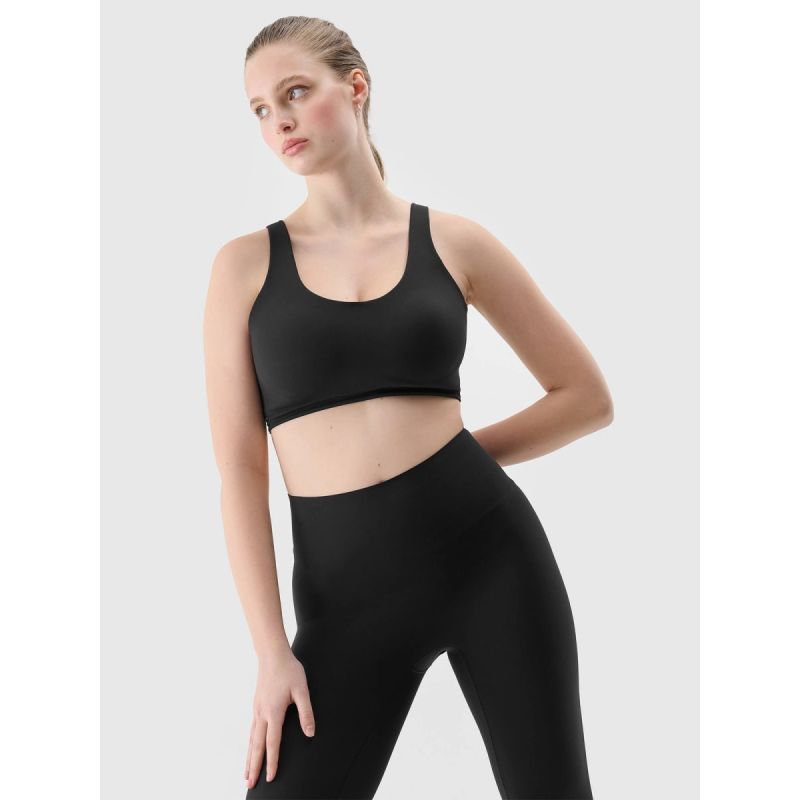 Women's medium support training bra 4F 4FRSS24USBAF158-20S sportmelltartó