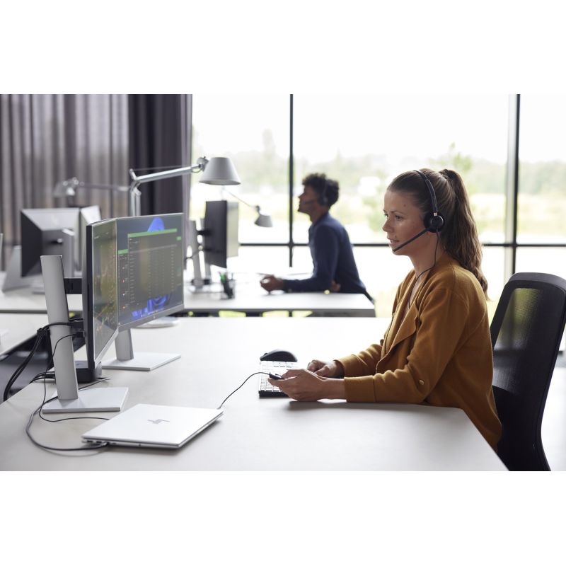 POLY EncorePro 525 Stereo Headset with Microsoft Teams Certification and USB-A Port