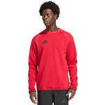 adidas Tiro 26 Travel Crew men's sweatshirt red KD3324 piros kapucnis pulóver