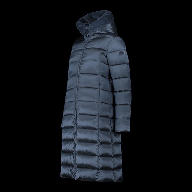 CMP women's winter with hood, long insulated coat, navy blue ( ) sötétkék dzseki