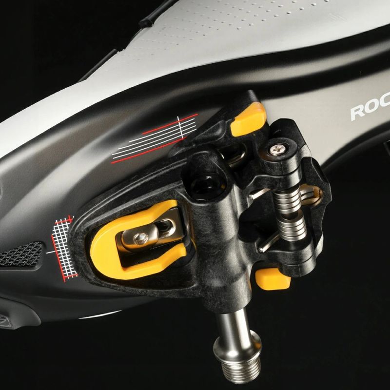 Rockbros RD9 SPD Carbon Fiber and Titanium Alloy Pedal Cleats - Black