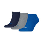 Puma Sneaker Plain Socks 3 Pack Navy, Gray, 938624 kék zokni