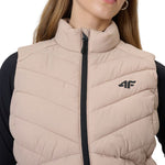 4F Women's vest F347 beige 83S bézs póló 4FWSS26TVJAF34783S