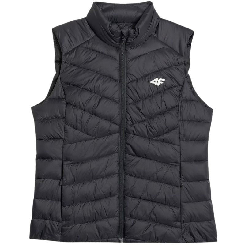 Women's vest 4F F347 deep 4FWSS26TVJAF347 20S fekete clothing