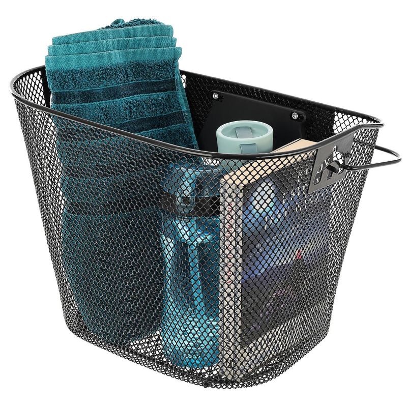 Front Bicycle Basket Click-Mounted Black